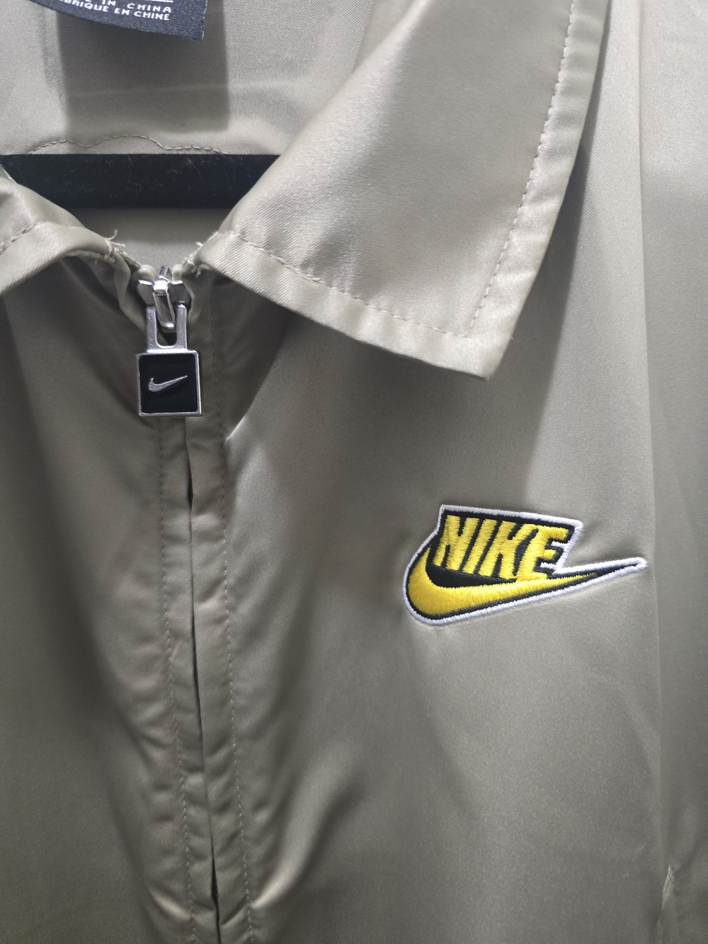 ​NWOT Nike Sportswear Icon Clash Satin Long Jacket - "Mystic Stone" - Picture 3 of 13